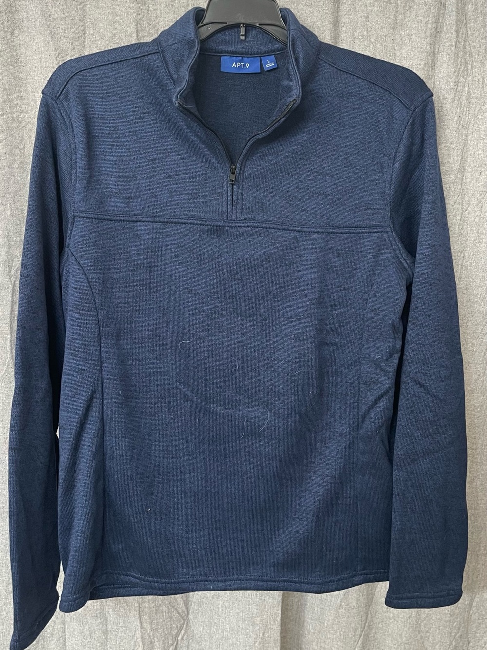 Apt. 9 Men's Dark Navy Quarter-Zip Pullover